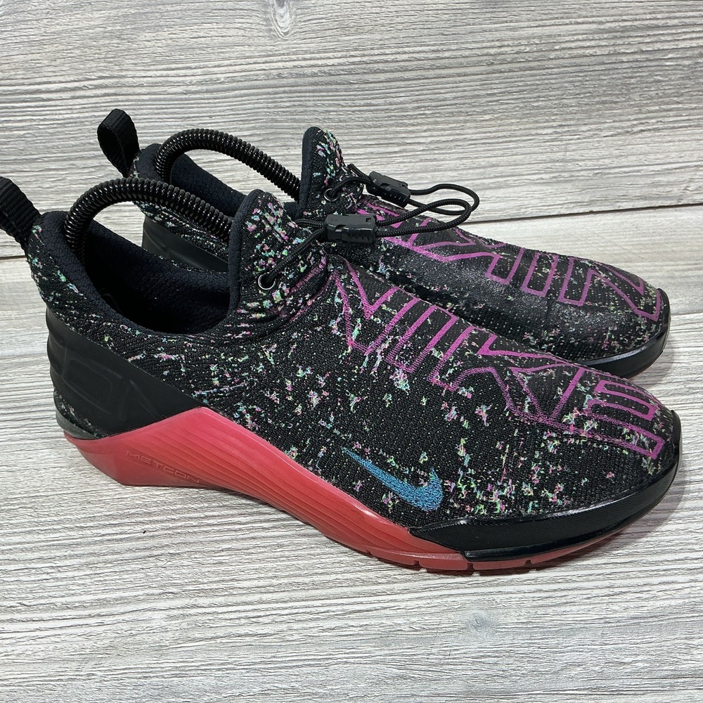 Nike React Metcon AMP Athletic Shoes Black Pink CT9155-063 Women's Size 7.5